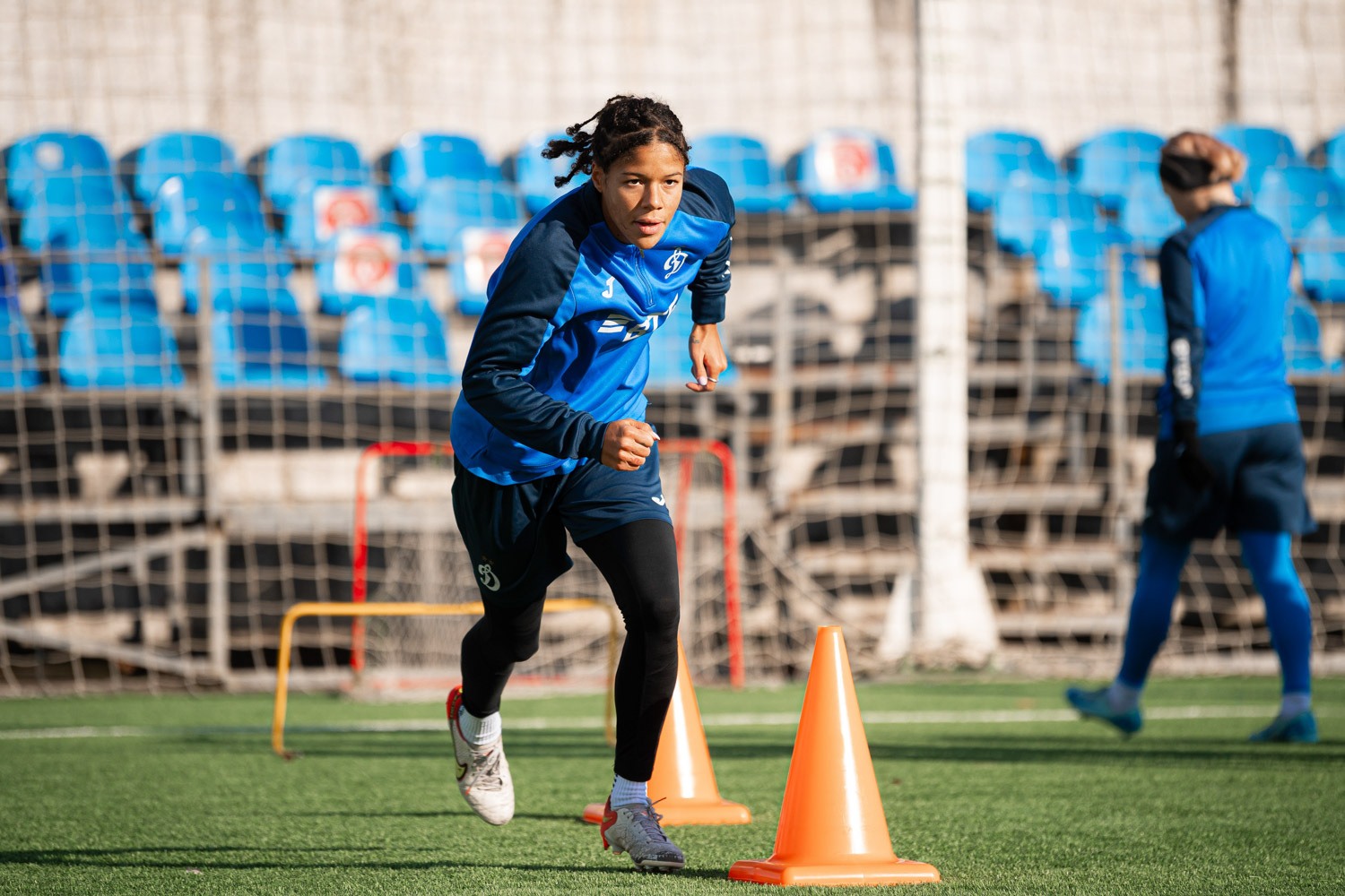 A training session before the match with Zvezda-2005