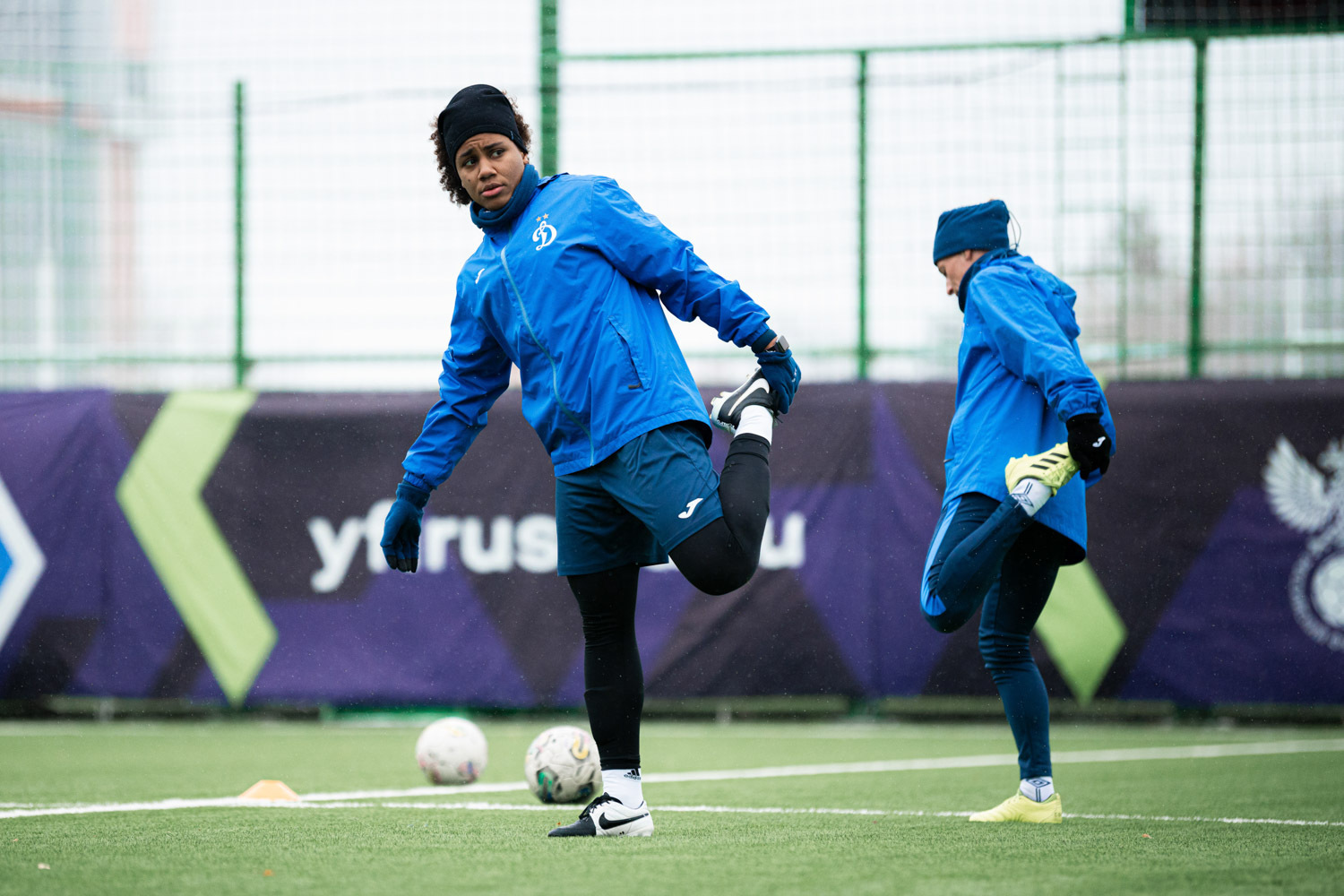 Training before the match with Rubin