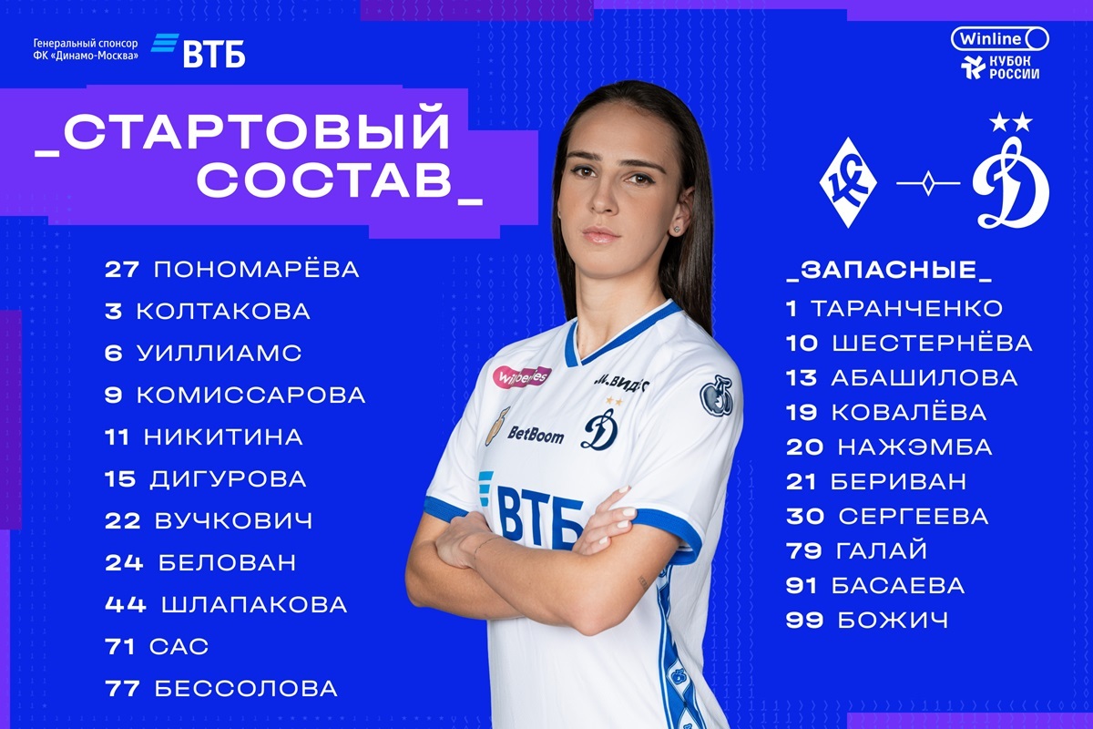 Дигурова и Комиссарова – в старте, Уиллиамс сыграет впереди
